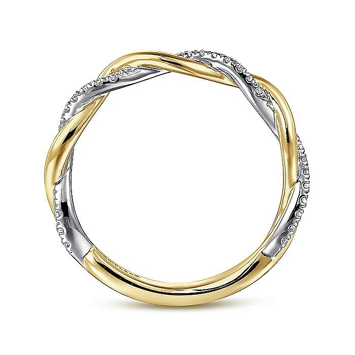14K YELLOW GOLD DIAMOND WEDDING BAND