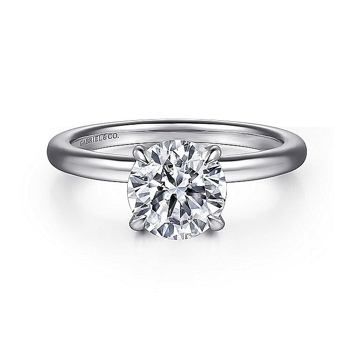 14KW HIDDEN HALO ENGAGEMENT RING