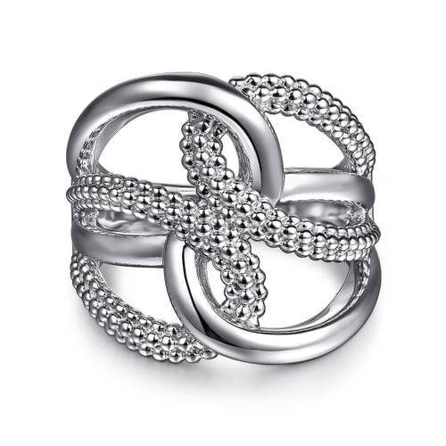 STERLING SILVER BUKUKAN TWISTED RING