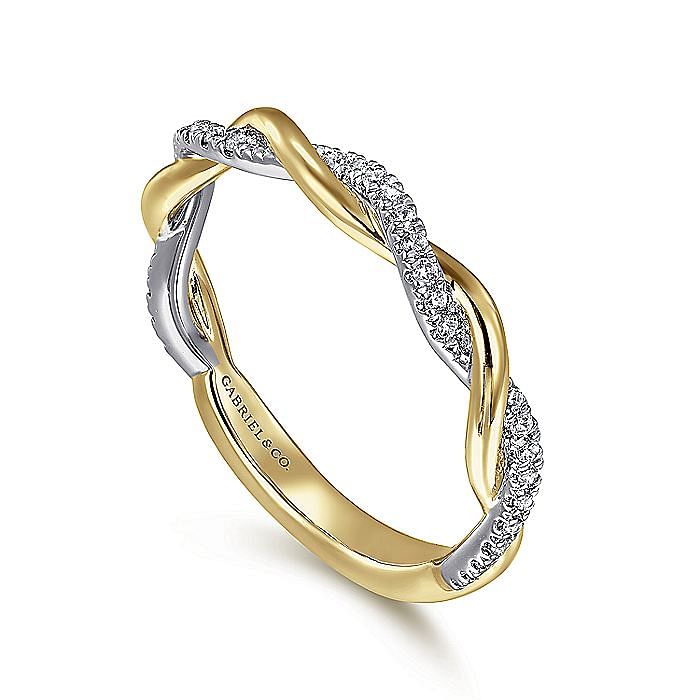 14K YELLOW GOLD DIAMOND WEDDING BAND