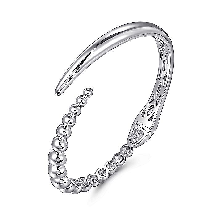 STERLING SILVER BUJUKAN BYPASS BANGLE