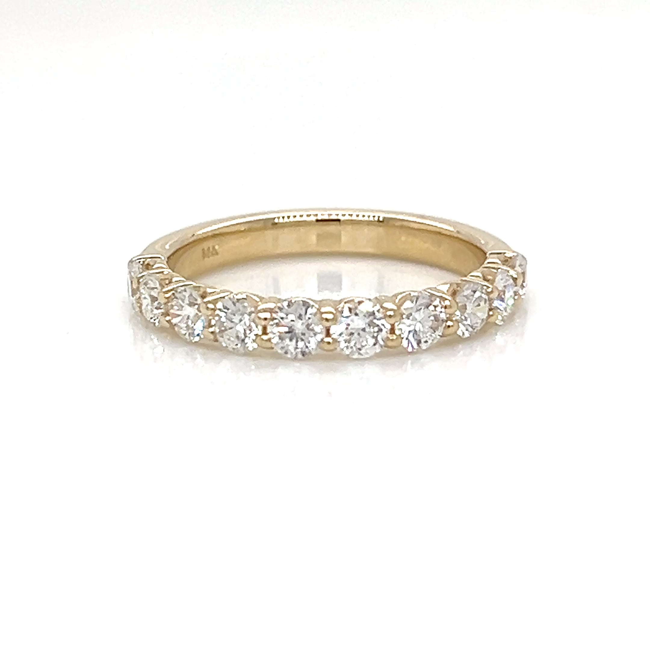 One Lady's DANIEL JOSEPH 14 Karat Yellow Women's Diamond Wedding Band