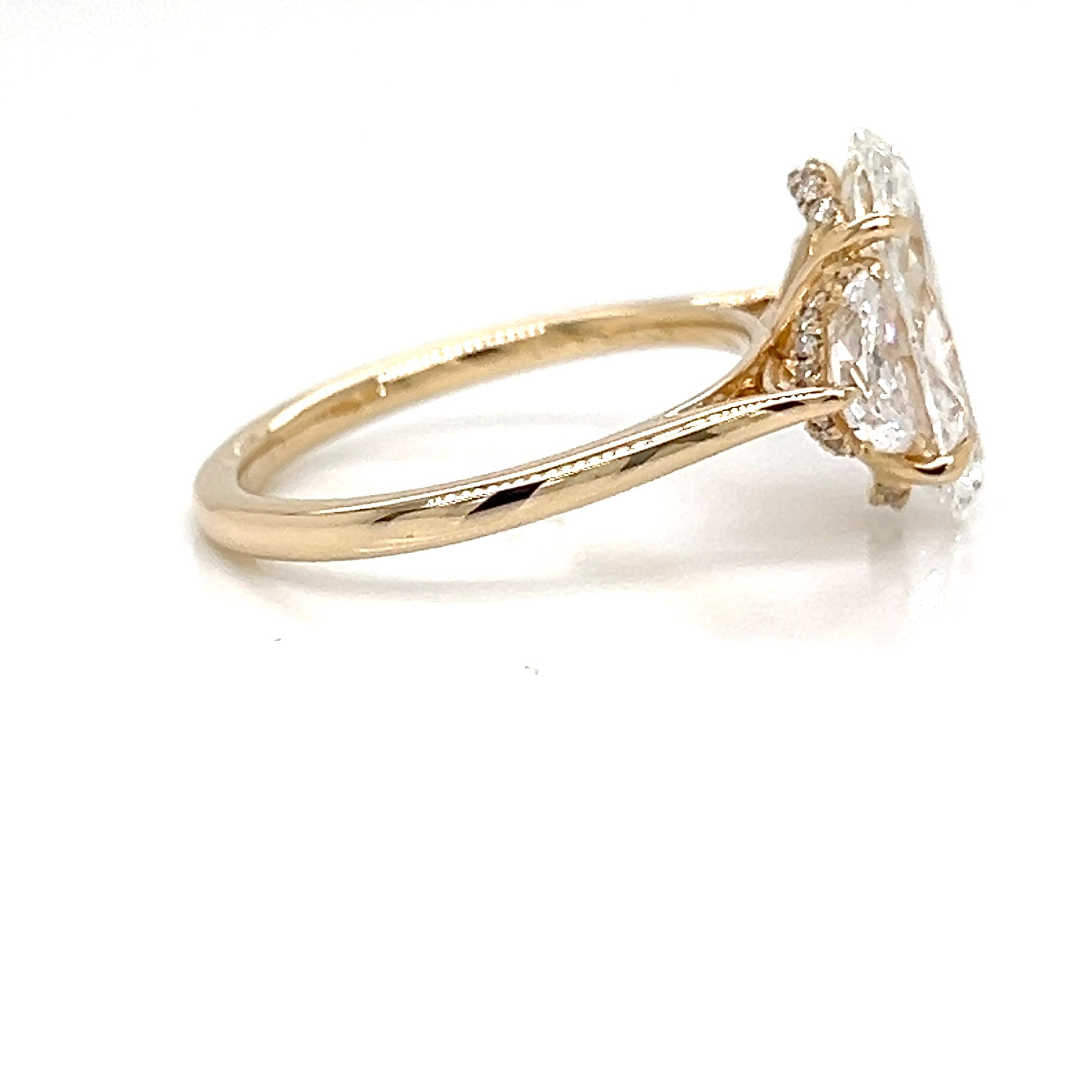 One Lady's 14 Karat Yellow Lab Grown Diamond Engagement
