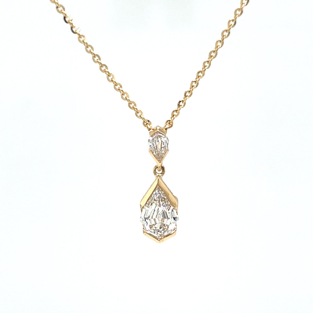 Lab Grown Diamond Necklaces CLASSIC GROWN Made of 14 Karat Yellow