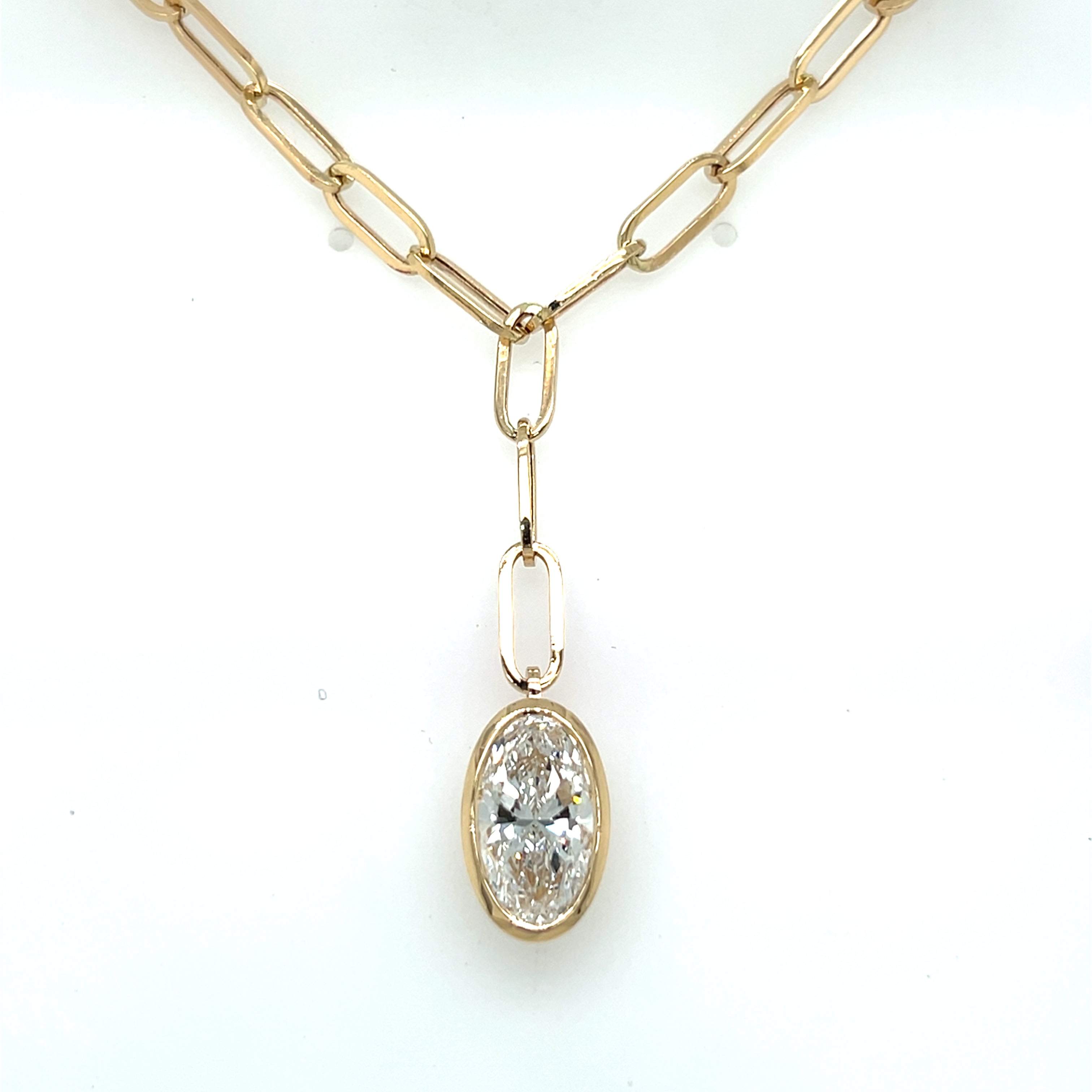Lab Grown Diamond Necklaces CLASSIC GROWN Made of 14 Karat Yellow