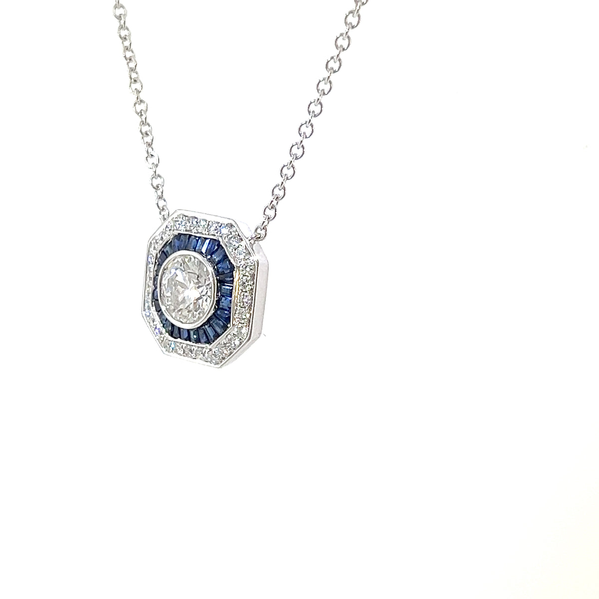 Lady's Lab Grown Diamond Pendant