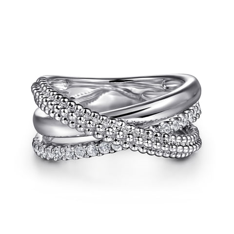 STERLING SILVER WHITE SAPPHIRE RING