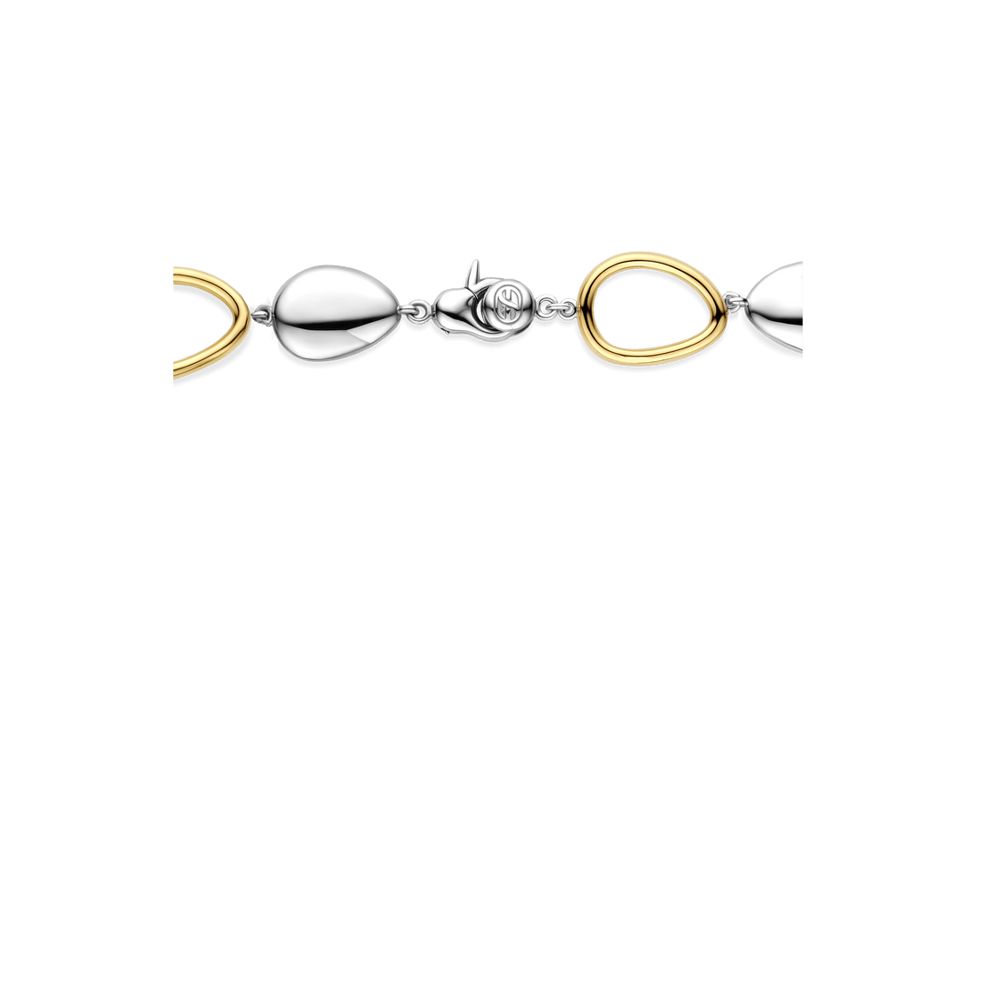 Lady's Bracelet Sterling Silver Two Tone