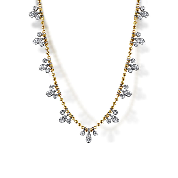 Lady's Necklace 14 Karat 2 ton