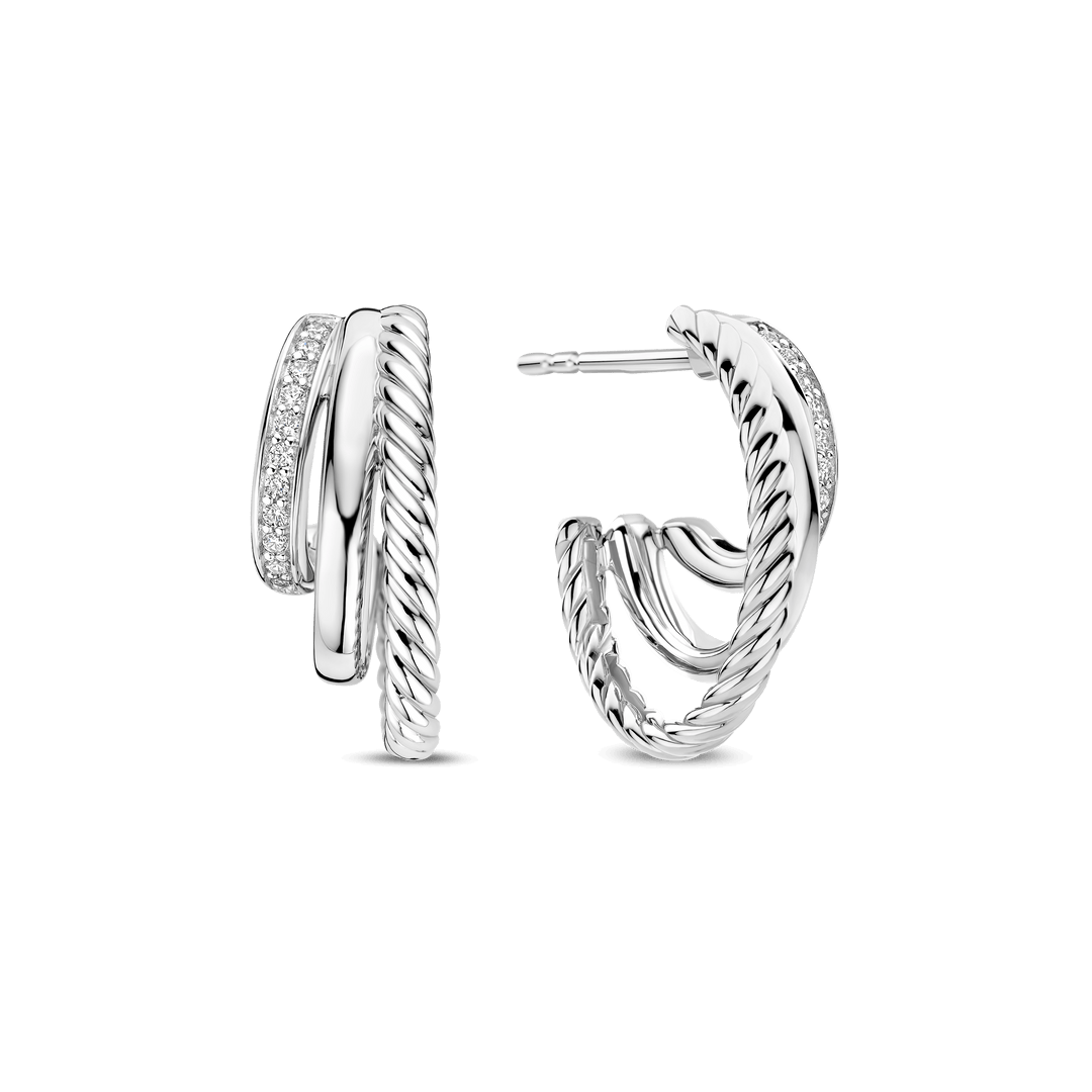 ZIRCONIA STRUCTURE EARRINGS
