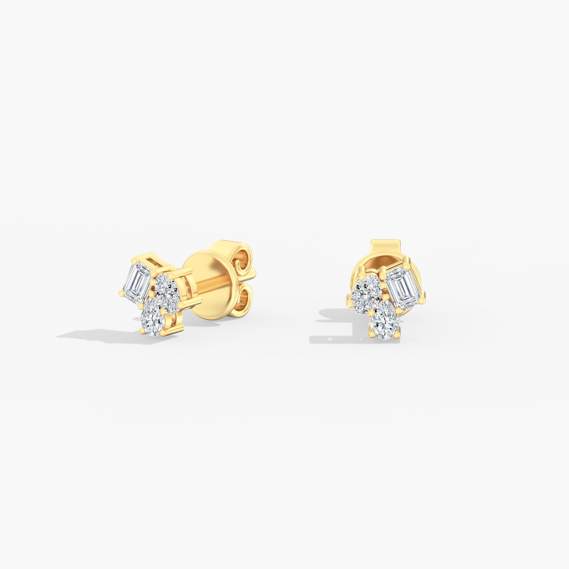 MULTI SHAPE CLUSTER STUDS