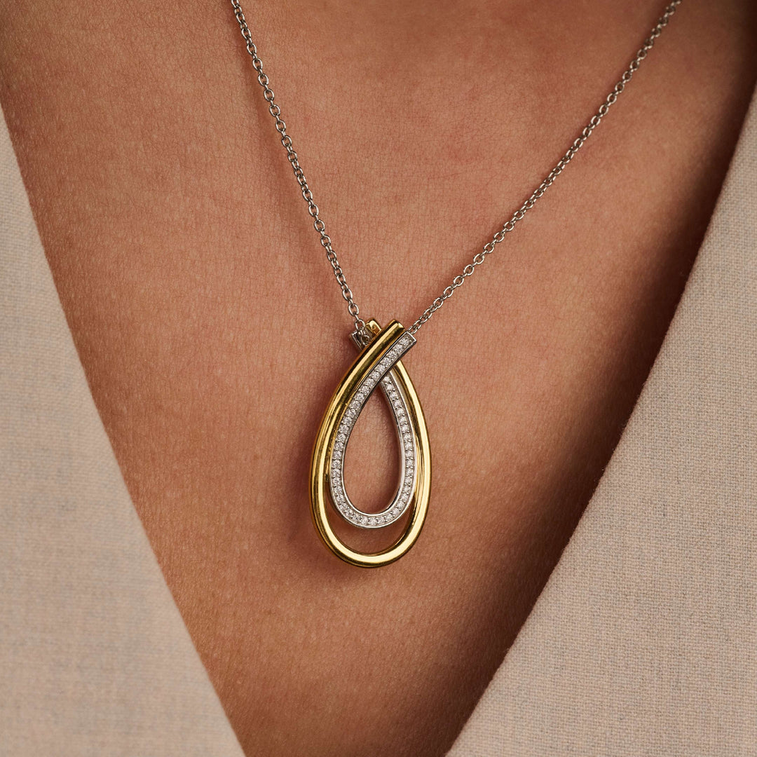 ORGANIC ZIRCONIA NECKLACE