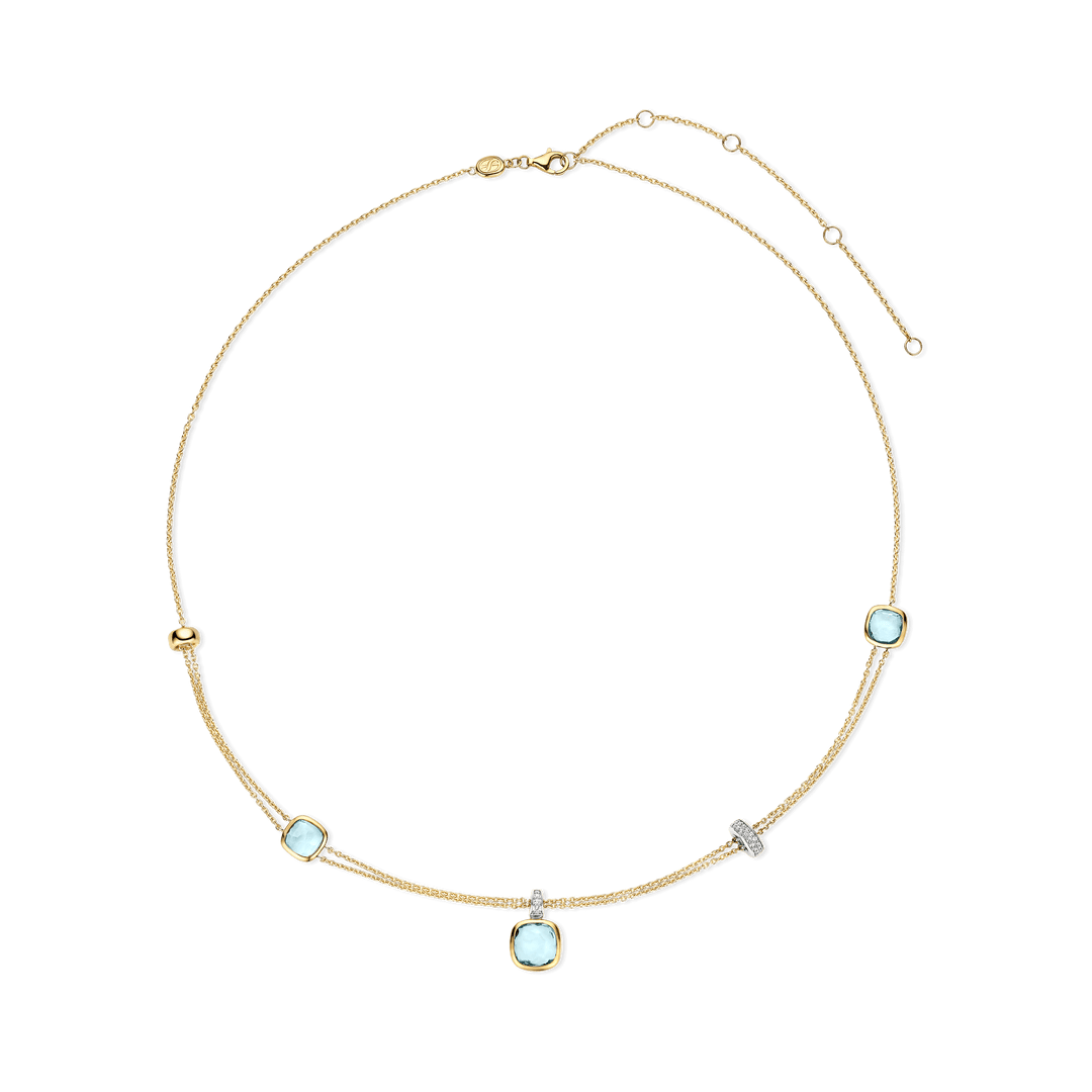 LAYERED CUSHION NECKLACE