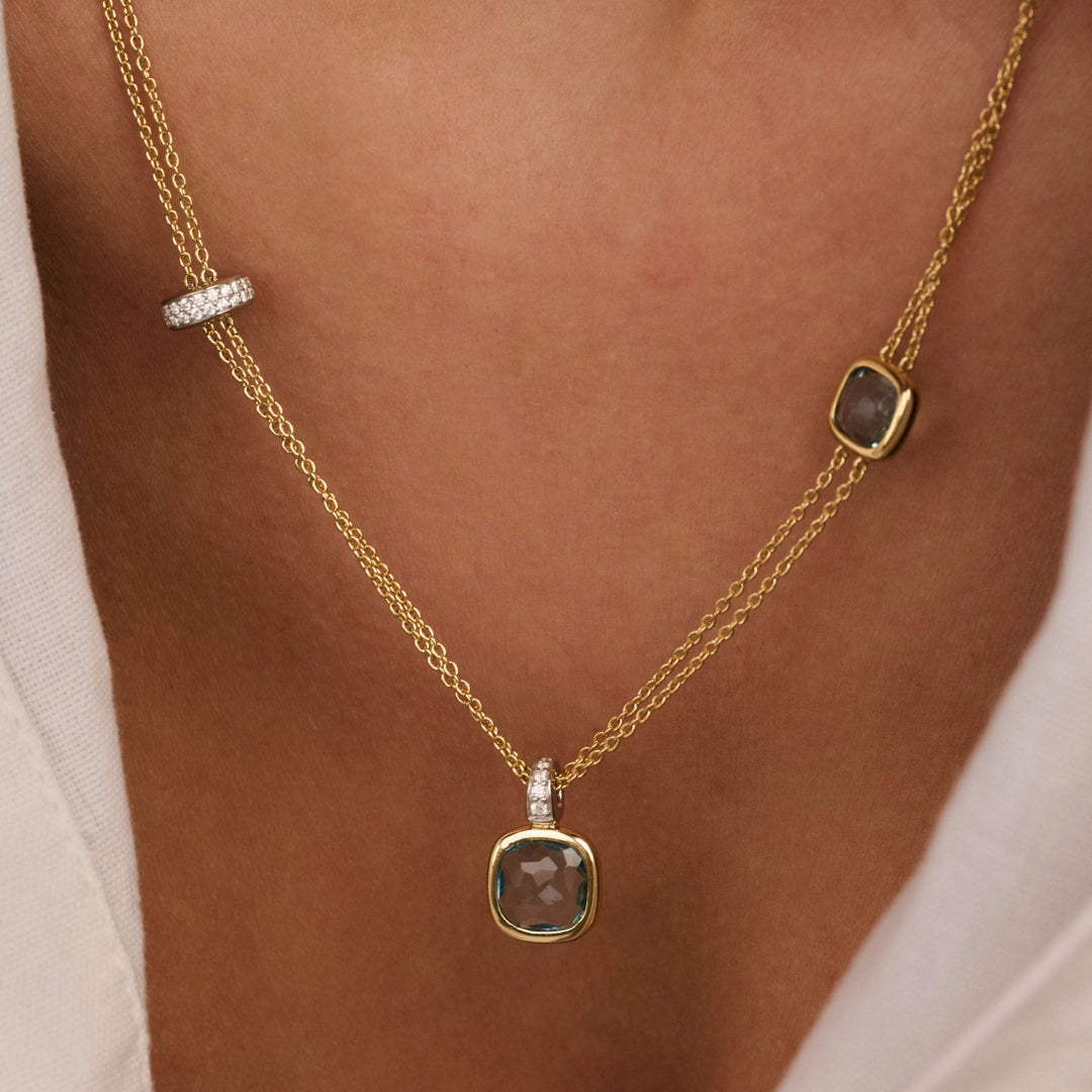 LAYERED CUSHION NECKLACE