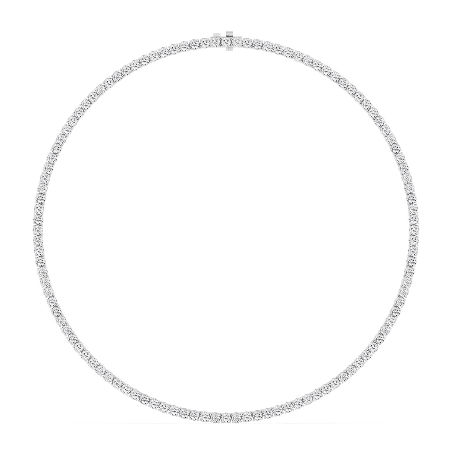 14 KARAT WHITE GOLD LAB GROWN DIAMOND NECKLACE