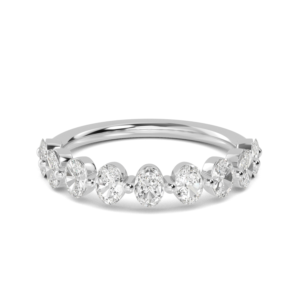 One Lady's Lab Grown Diamond Wedding Band