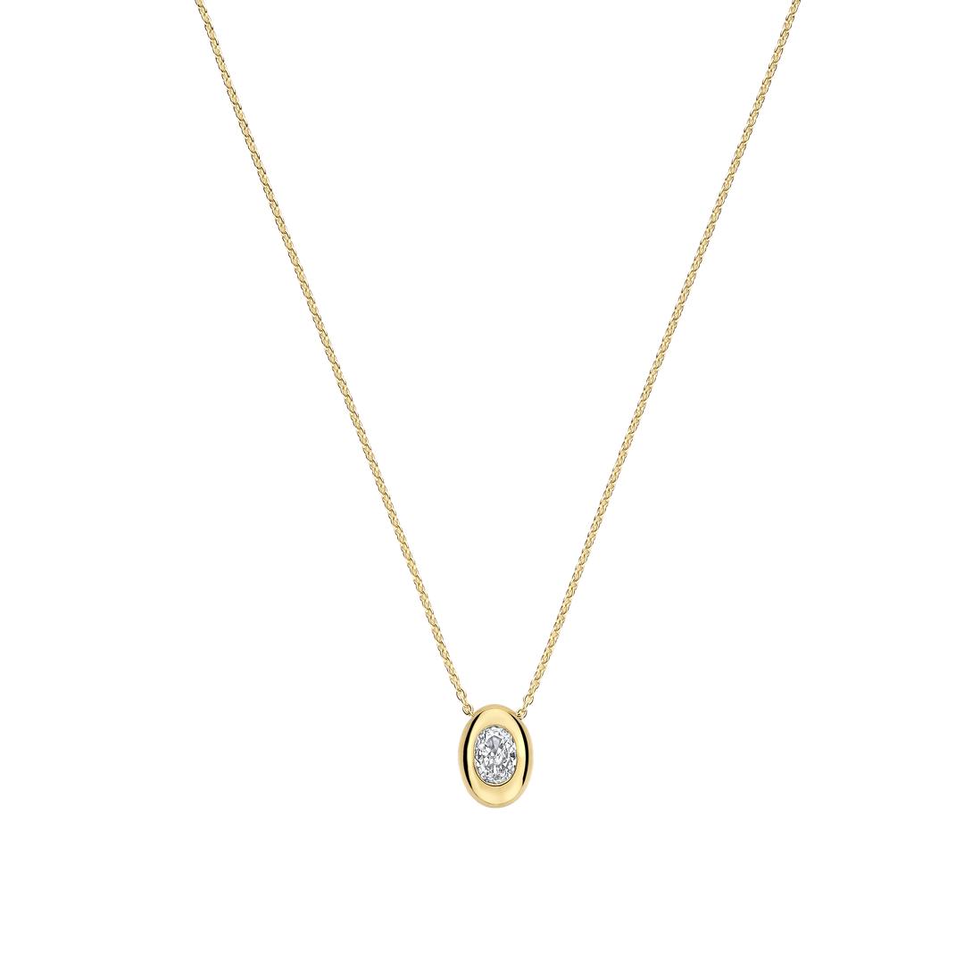 OVAL SPARKLE NECKLACE