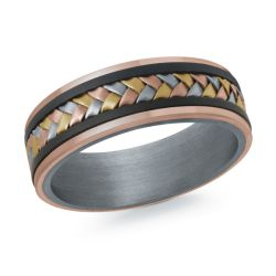 TANTALUM AND GOLD WEDDING BAND