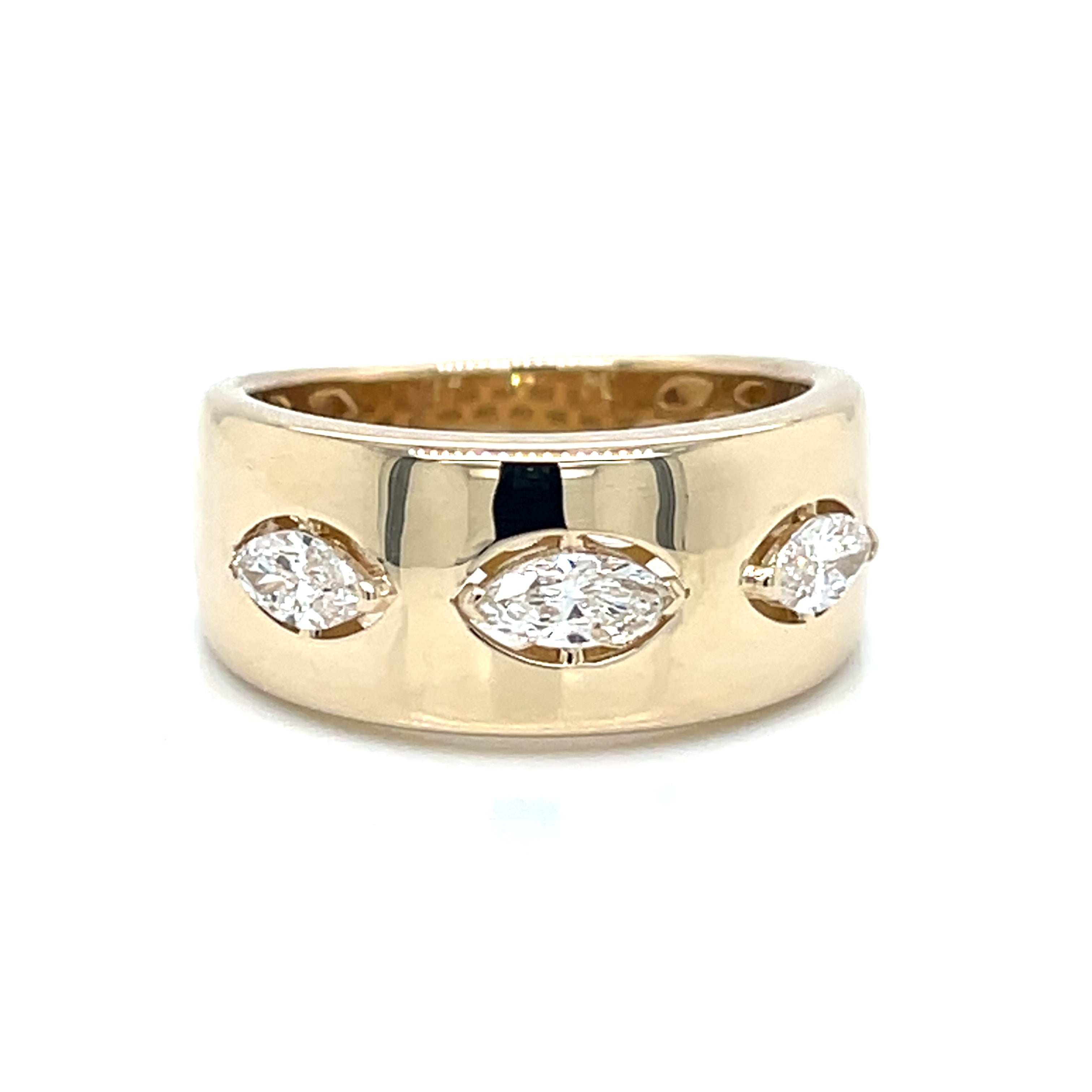 14K YELLOW GOLD DIAMOND RING