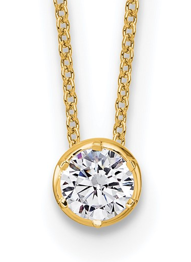 *LG*14KY DIA SOLITAIRE PENDANt