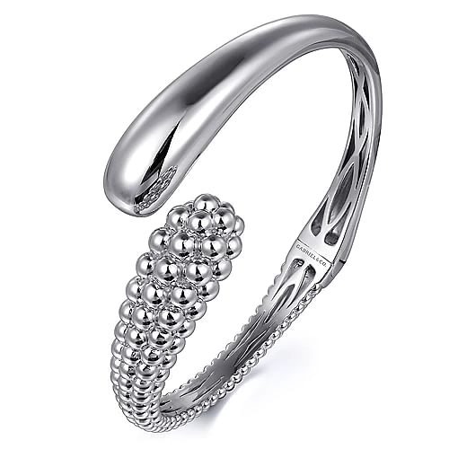STERLING SILVER PAVE BUJUKAN BYPASS BANGLE
