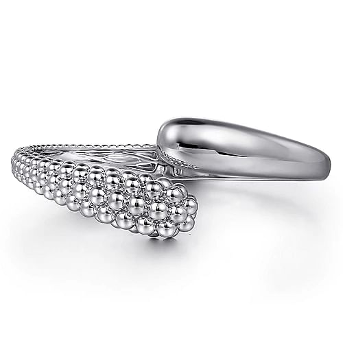 STERLING SILVER PAVE BUJUKAN BYPASS BANGLE