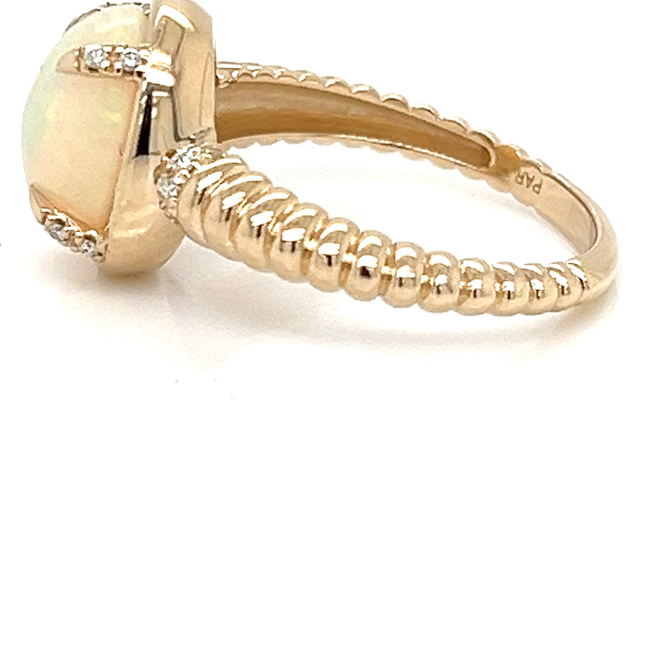 OPAL AND DIAMOND RING