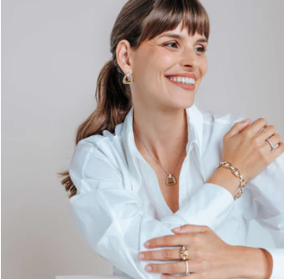 SS/GP CZ TRINGLE NECK