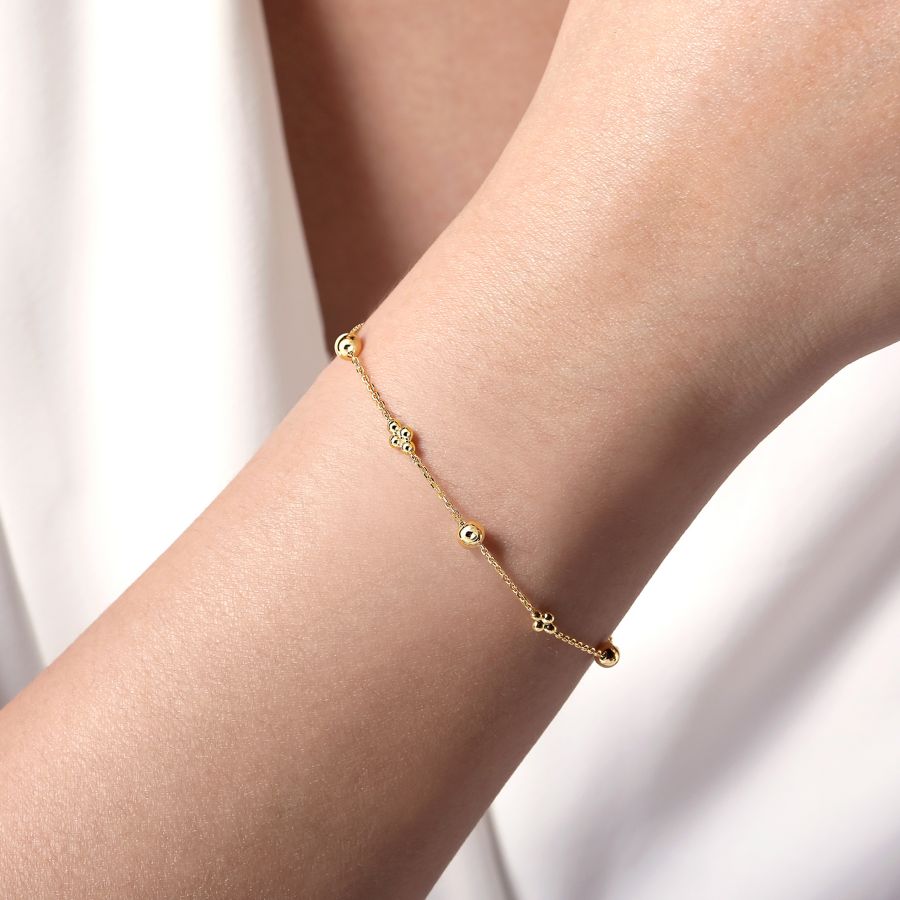 14K Yellow Gold Bujukan Bracelet