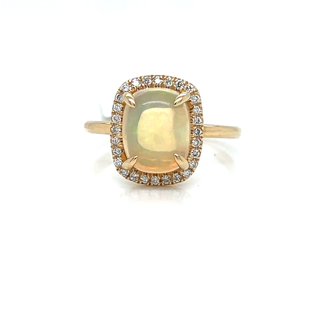 OPAL AND DIAMOND RING