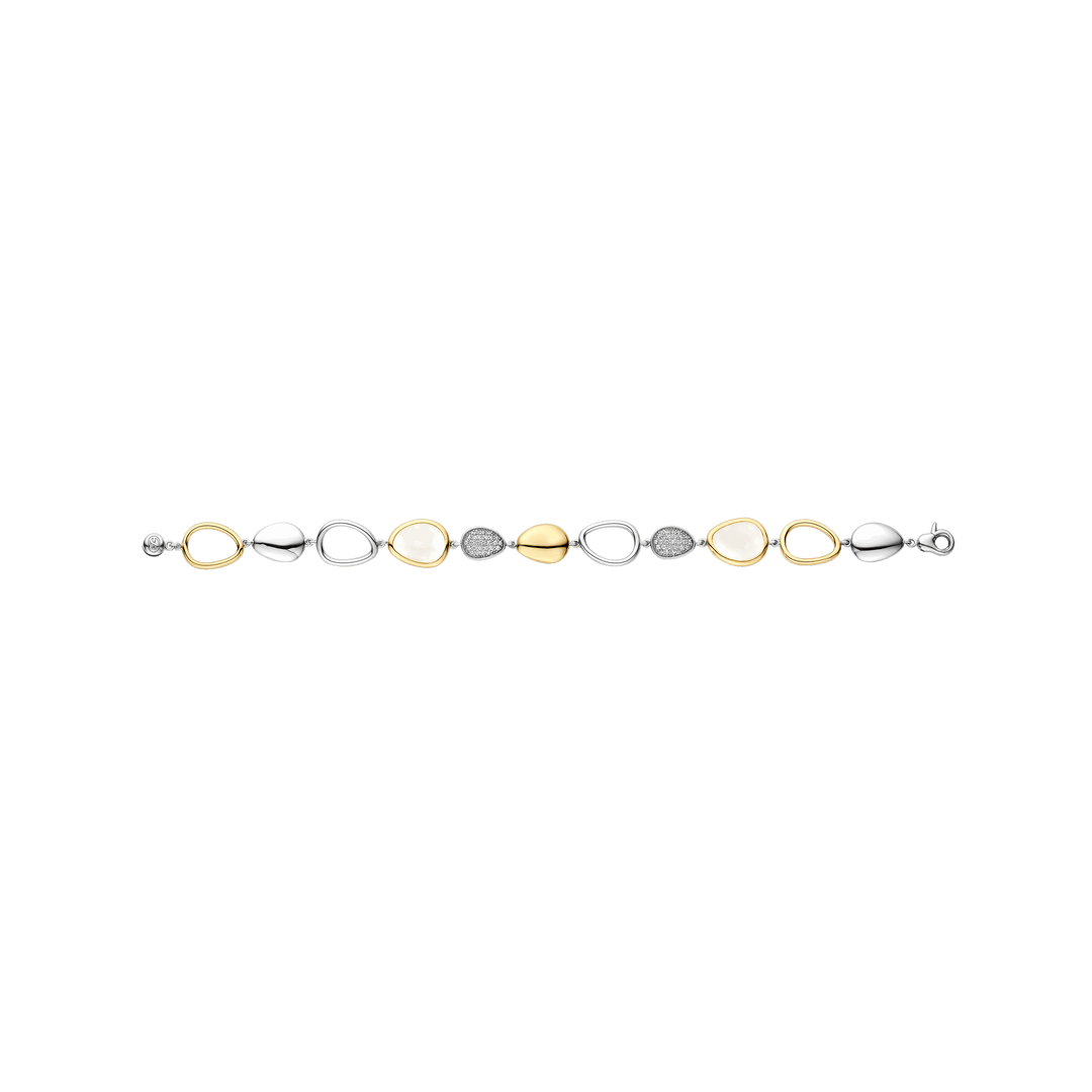 Lady's Bracelet Sterling Silver Two Tone