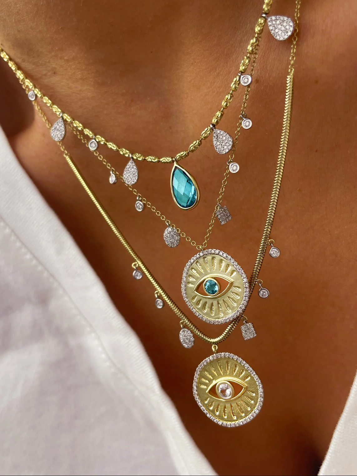 14KY BL TPZ DIA NECK