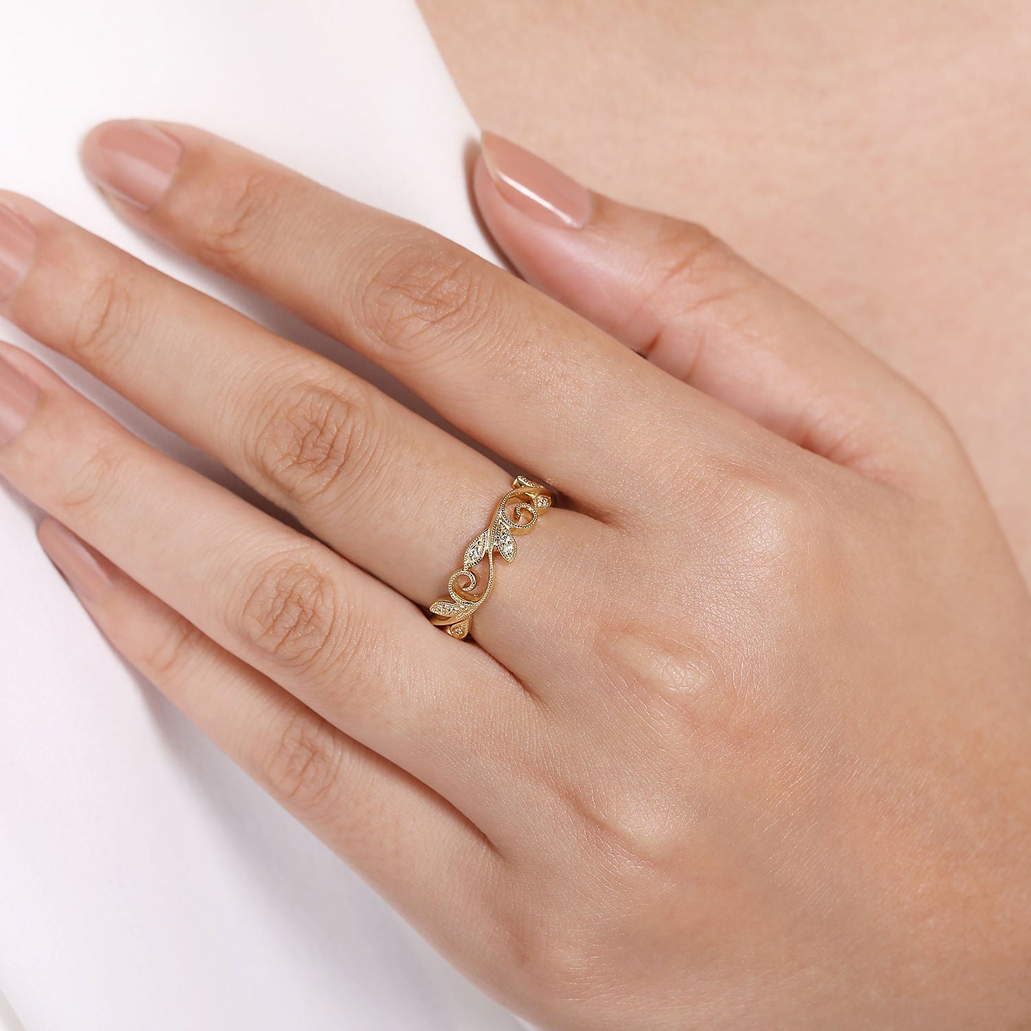 Lady's 14 Karat Yellow Engagem