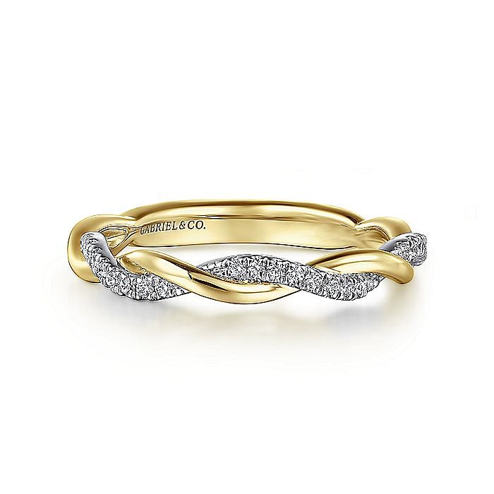 14K YELLOW GOLD DIAMOND WEDDING BAND