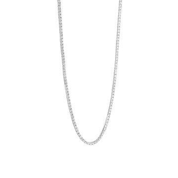 Lady's Necklace Silver White