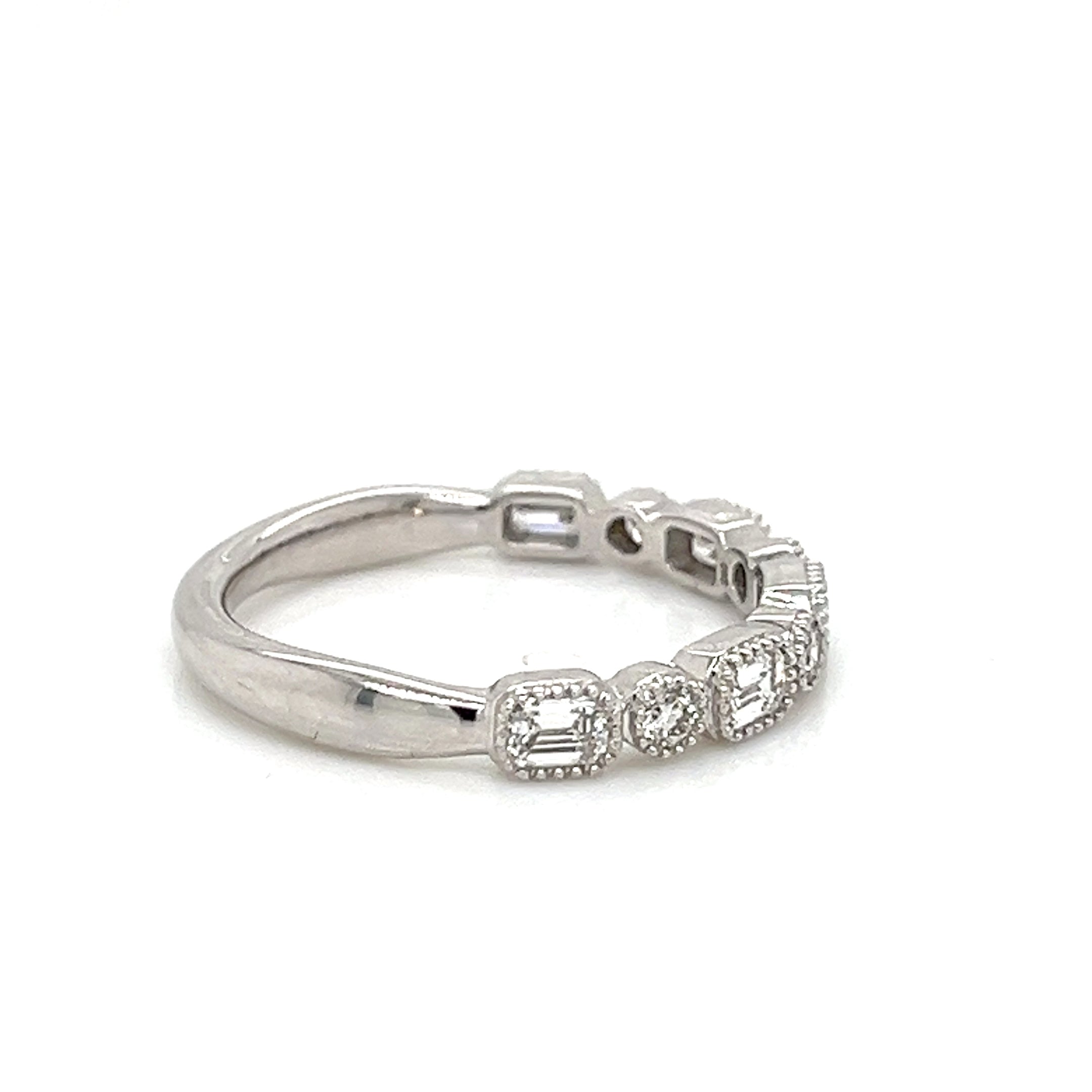 Lady's Ring 14 Karat White Engagement Ring