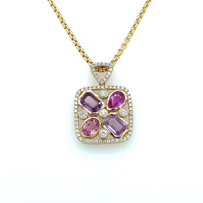Lady's Colored Stone Necklace
