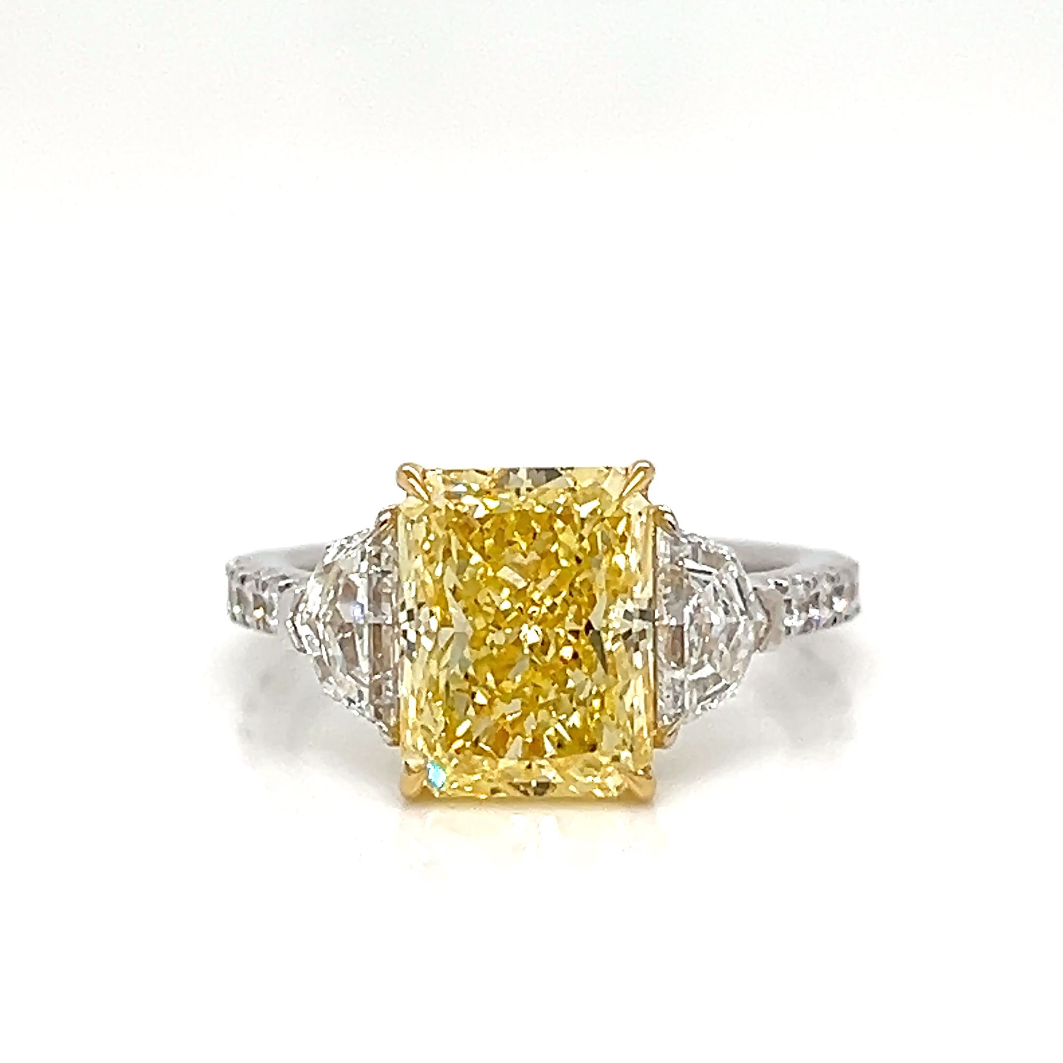 One Lady's 14 Karat White Lab Grown Diamond Engagement