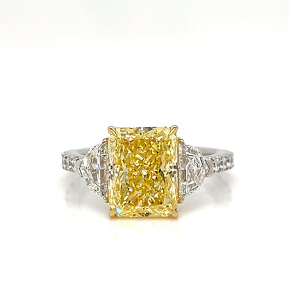 One Lady's 14 Karat White Lab Grown Diamond Engagement