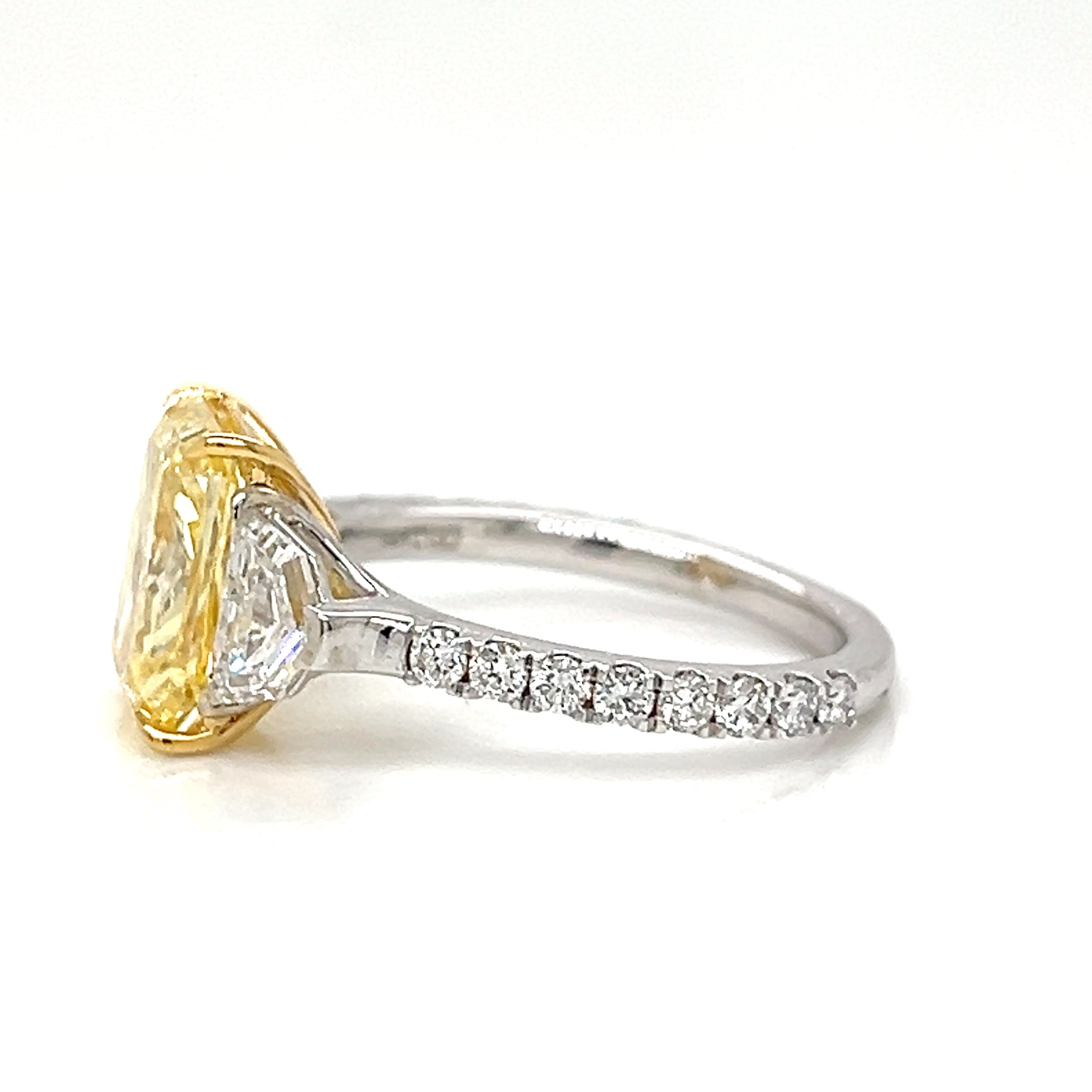 One Lady's 14 Karat White Lab Grown Diamond Engagement