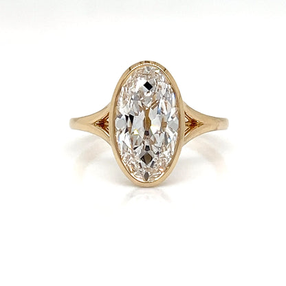 One Lady's 14 Karat Yellow Lab Grown Diamond Engagement