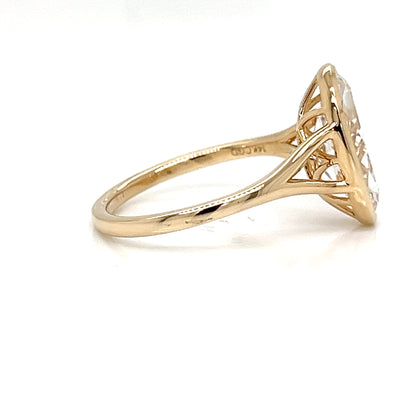 One Lady's 14 Karat Yellow Lab Grown Diamond Engagement