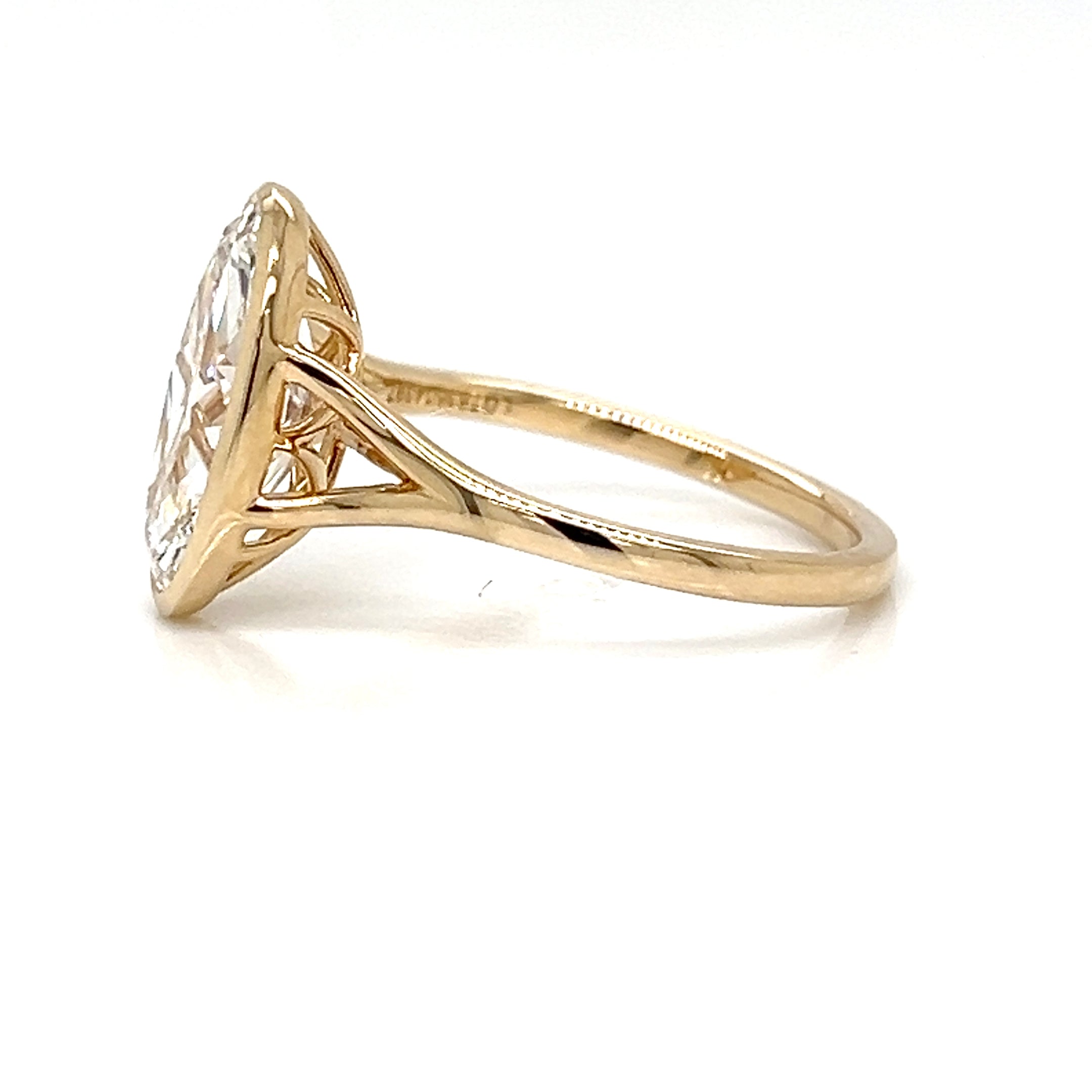 One Lady's 14 Karat Yellow Lab Grown Diamond Engagement