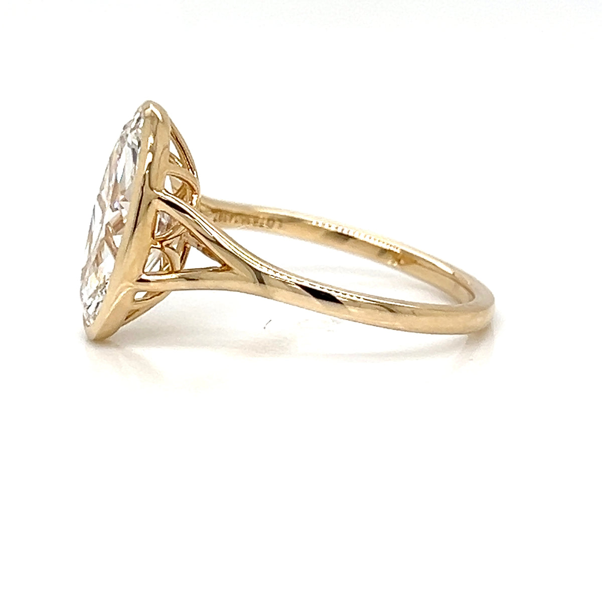 One Lady's 14 Karat Yellow Lab Grown Diamond Engagement