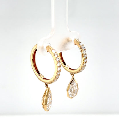 Lab Grown Diamond Earrings CLASSIC GROWN Made of 14 Karat Yellow