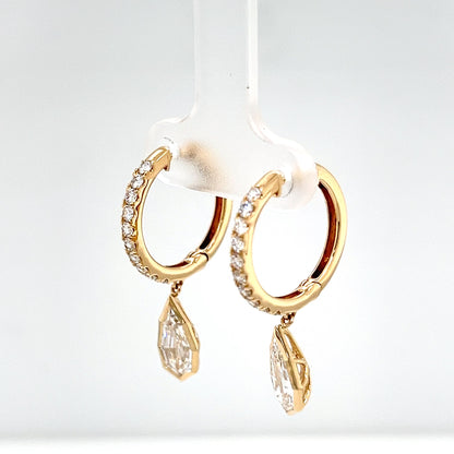 Lab Grown Diamond Earrings CLASSIC GROWN Made of 14 Karat Yellow
