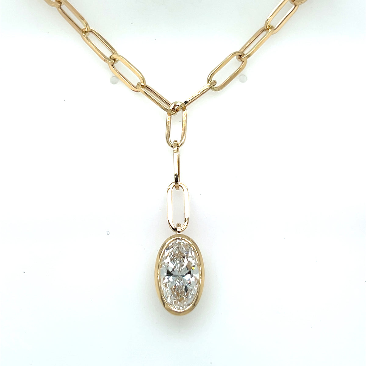 Lab Grown Diamond Necklaces CLASSIC GROWN Made of 14 Karat Yellow