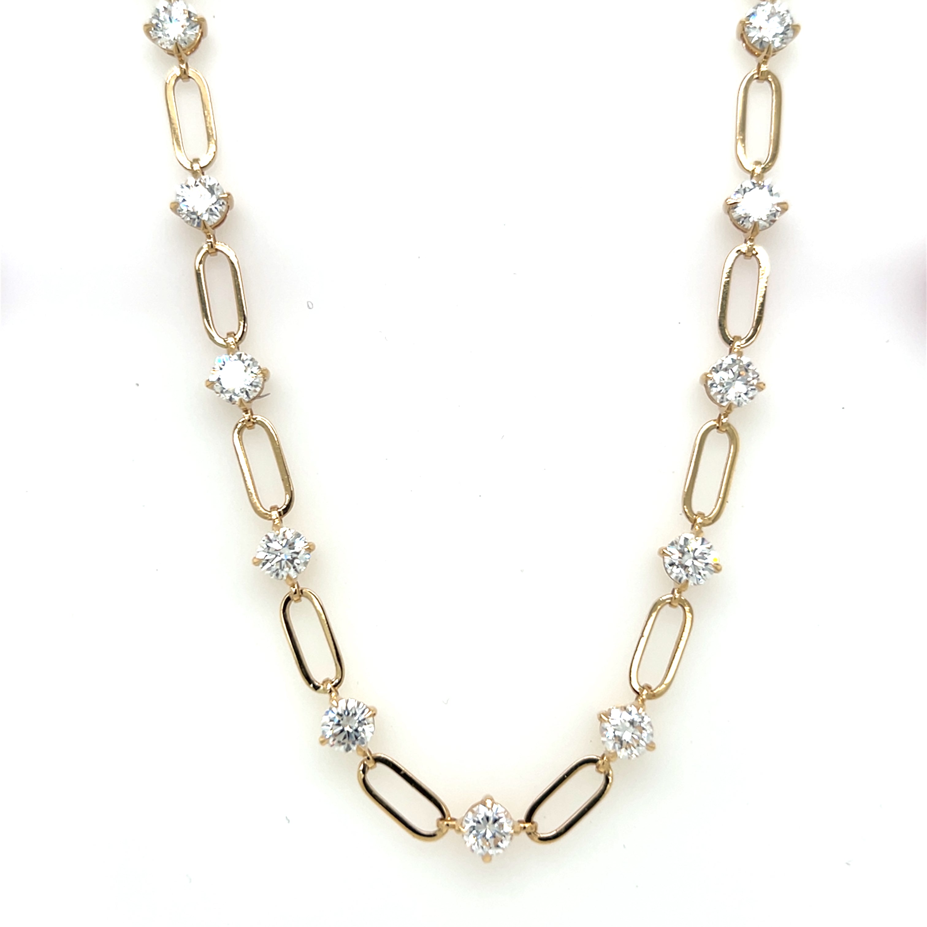 Lab Grown Diamond Necklaces CLASSIC GROWN Made of 14 Karat Yellow
