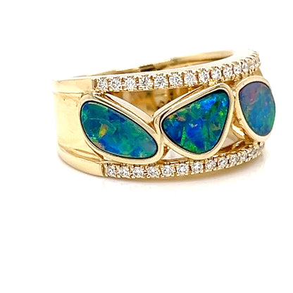 One Lady's IZI CREATIONS 14 Karat Yellow Women's Colored Stone Ring