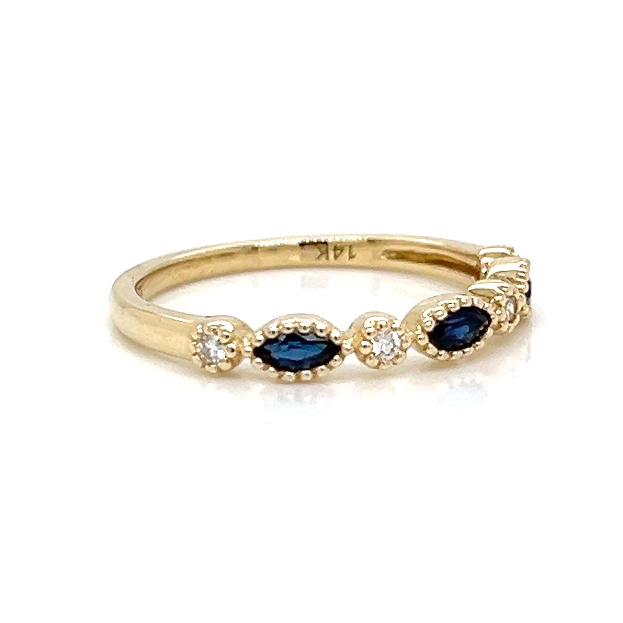 One Lady's IZI CREATIONS 14 Karat Yellow Women's Colored Stone Ring
